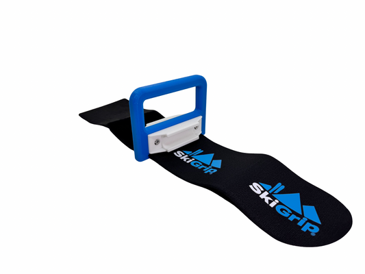 SkiGrip Hellblau und Weiß | Ski- und Skistockhalter.