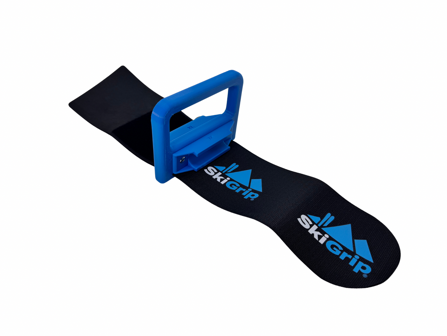 SkiGrip Himmelblau | Skiträger und Skistockhalter.