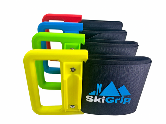 4er-Pack SkiGrip | Ski- und Skistockhalter.