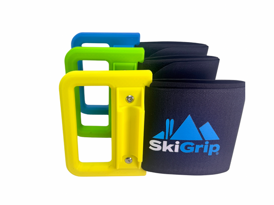 3er-Pack SkiGrip | Ski- und Skistockhalter.
